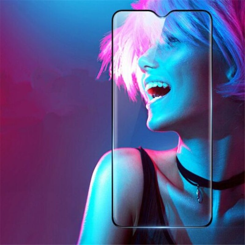 Tempered Glass Film For Oneplus 7 / 6T 2Pcs Black