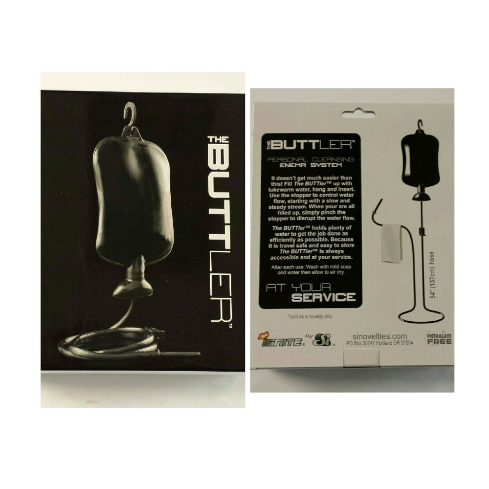 The Buttler Enema Bag Adult Couple Kinky Foreplay Anal Cleaning Hygiene