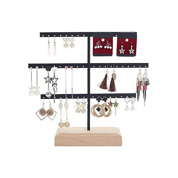 Veile Studios Triple Tiered Earrings Display Jewelry Rack Holder Stand Organizer Presenting