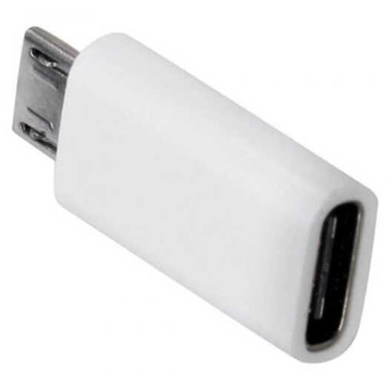 Type C Female Connector To Micro Usb 2.0 Male White