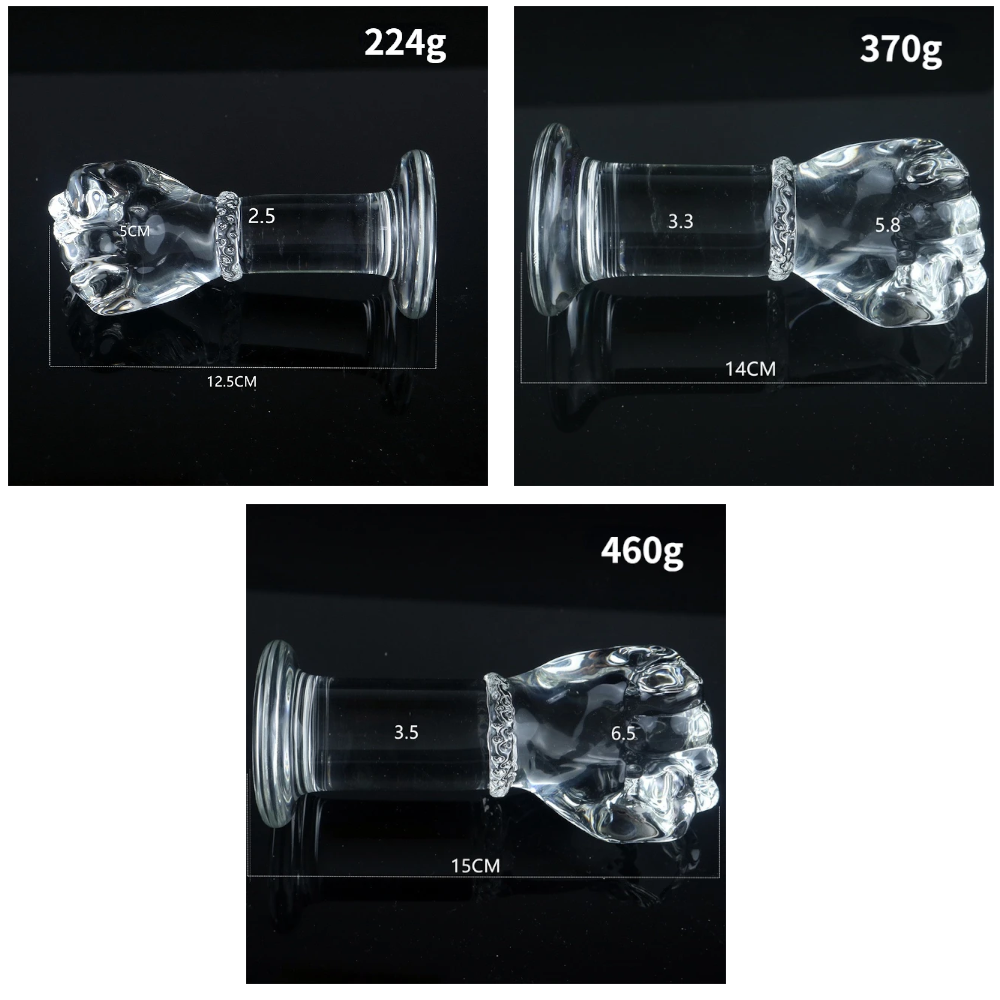 Super Huge Glass Simulation Fist Dildo Hand G-Spot Anal Plug Vaginal Masturbation Sex Toys