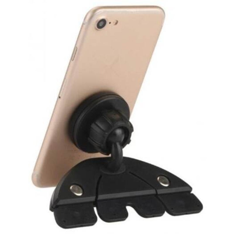 Universal Car Cd Slot Holder Mount Mag - Net Mobile Phone Stand For Tablet Black