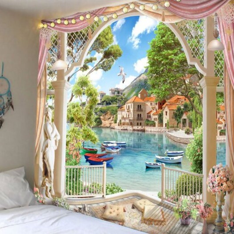 Universal Polyester Printing Tapestry Wall Decoration Multi 230180Cm