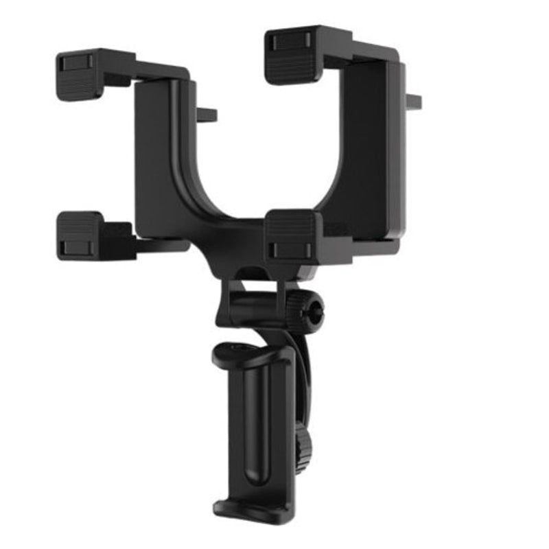 Universal Smartphone Holders Car Rear View Mirror Mount Stand Black