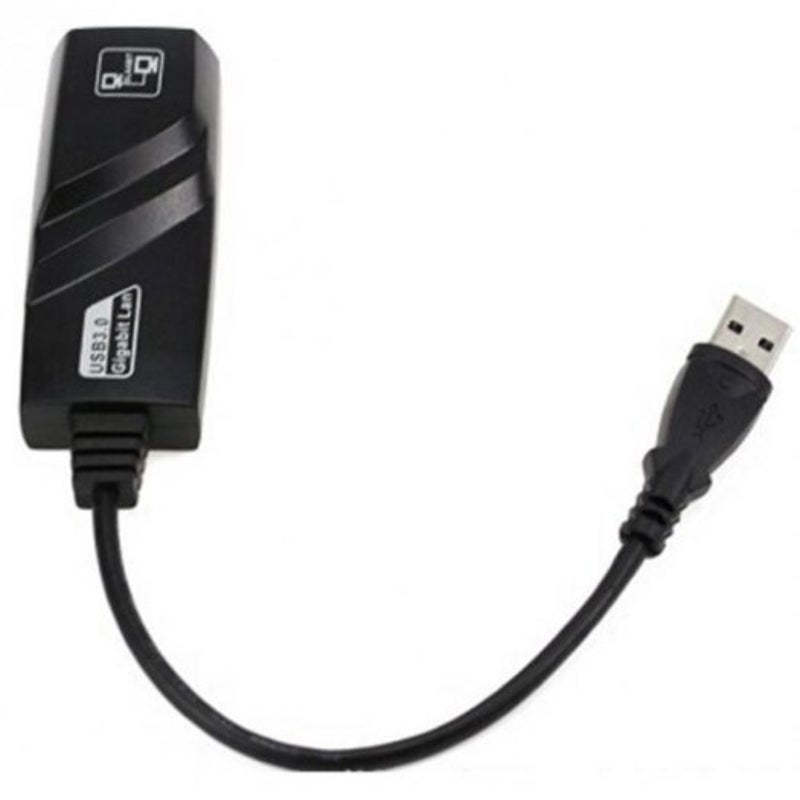 Usb 3.0 To Rj45 Ethernet Lan Network Adapter 1000Mbps Black