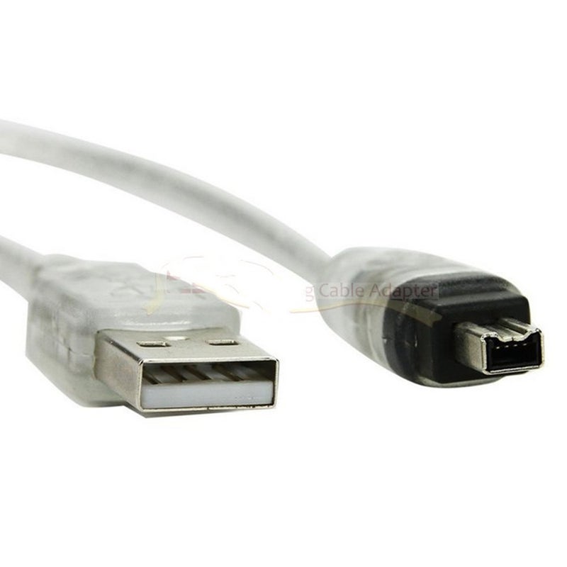 Usb To 1394 4Pin Cable Male Firewire Ieee Ilink Adapter Cord For Sony Dcr Trv75e Dv