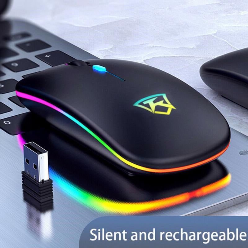 Usb Wireless Mouse 1600Dpi Optical Computer 2.4Ghz Ergonomic Mice For Laptop Pc Sound Silent Office