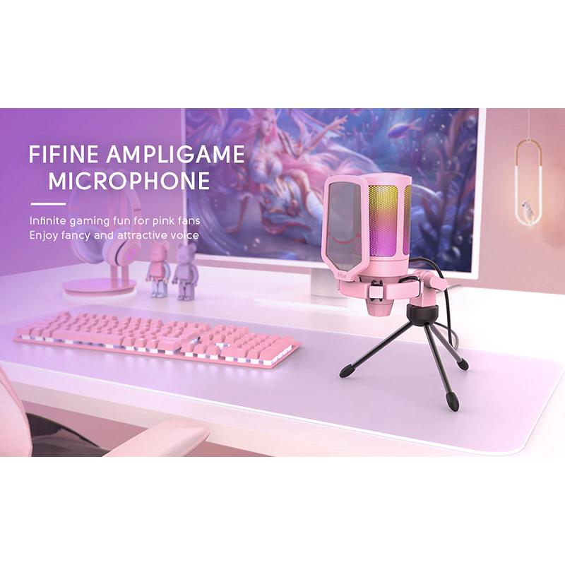 Usb Gaming Pc Microphone Streaming Podcasts Desktop Condenser