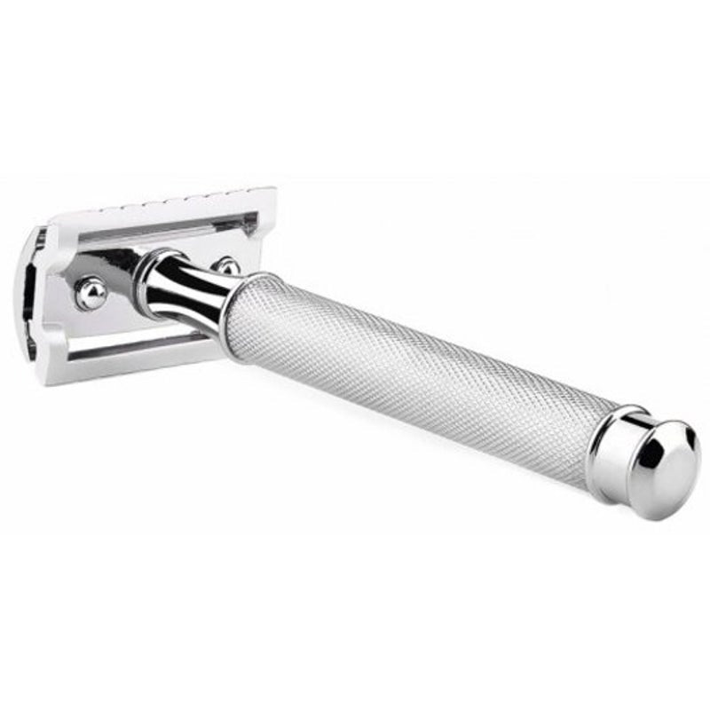 Vintage Razor Beard Knife Shaving Blade Manual Double Silver