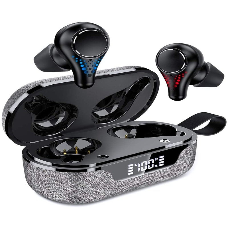 Wireless Earbuds Bluetooth Headphones 5.0 In With Hifi 3D Stereo Sound Built Mic Earphones Charging Case
