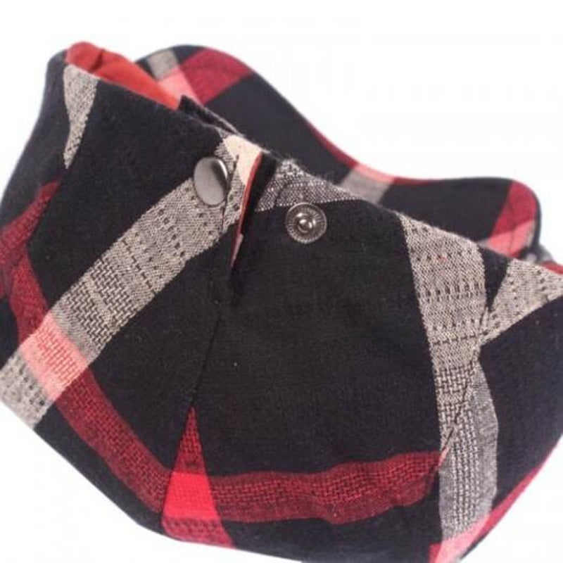 Women Grid Casual Outdoor Visor Forward Hat Flat Cap Beret Red