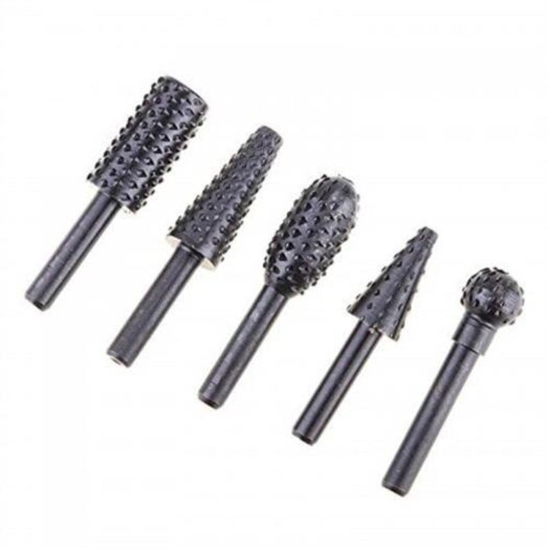 Wood Carving File Rasp Drill Bits Woodworking Tools Black