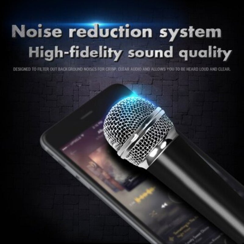 Condenser Microphone For Phone With Stand Computer Recording Podcasting Mobile Android Black