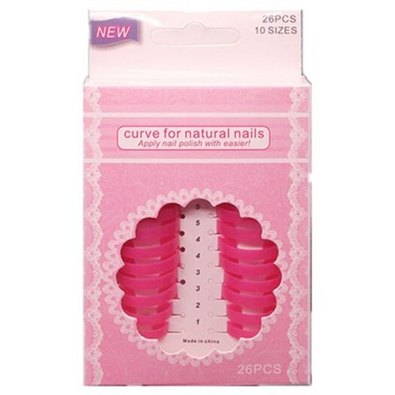 Xm Nail Polish Mold Kit Spill Proof Manicure Protector Pink