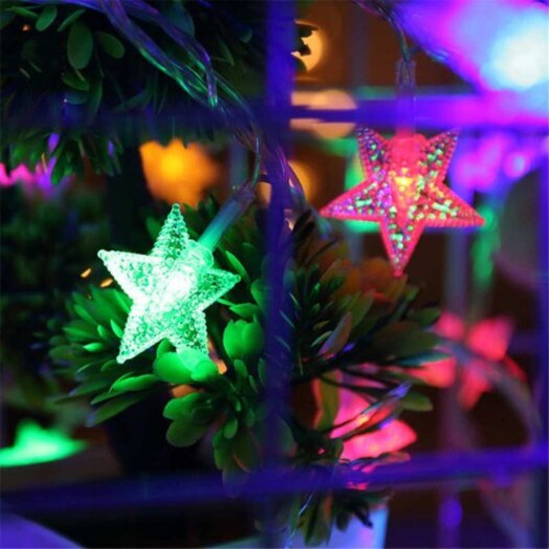 Star Lamp String Usb 5Vmulticolor Led Indoor Fairy Lights For Christmas Day Party Decoration Warm White 2 Metre 20 Leds