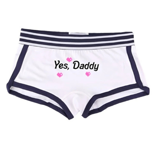 Yes Daddy Lovely Hot Sexy Panties Cotton Underwear For Woman Girls Boyshorts Women Comfortable Cute Shorts