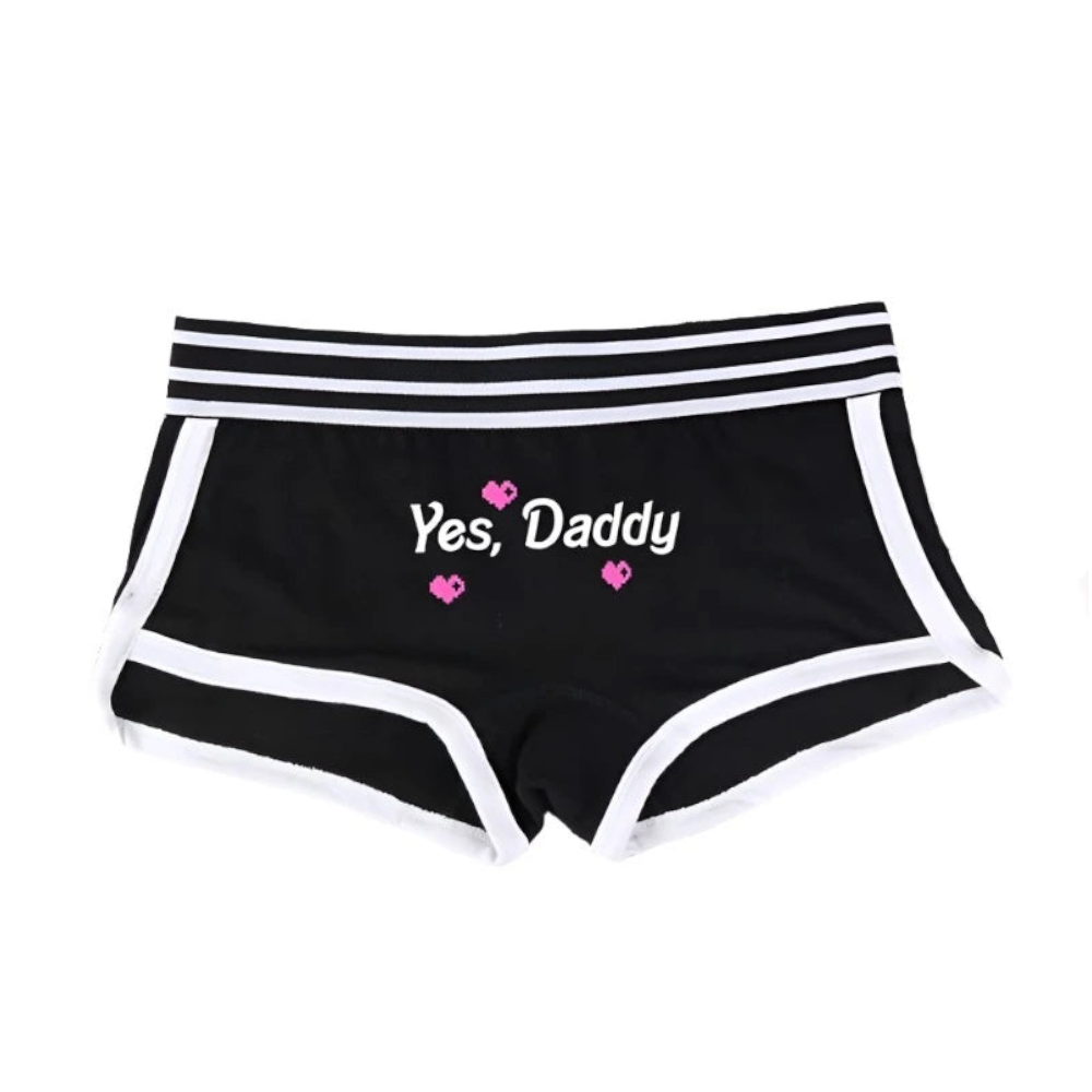 Yes Daddy Lovely Hot Sexy Panties Cotton Underwear For Woman Girls Boyshorts Women Comfortable Cute Shorts