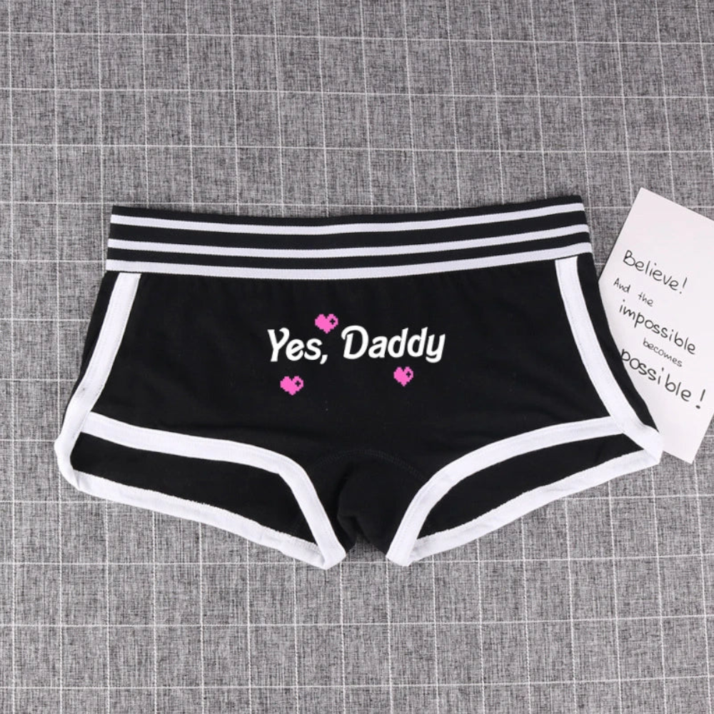 Yes Daddy Lovely Hot Sexy Panties Cotton Underwear For Woman Girls Boyshorts Women Comfortable Cute Shorts