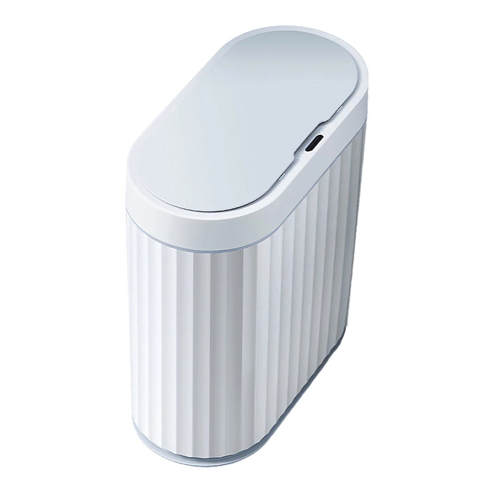 7/9L Automatic Sensor Trash Can Fashionable Roman Striped Bathroom Toilet Smart Kitchen Induction Garbage Bin Dustbin