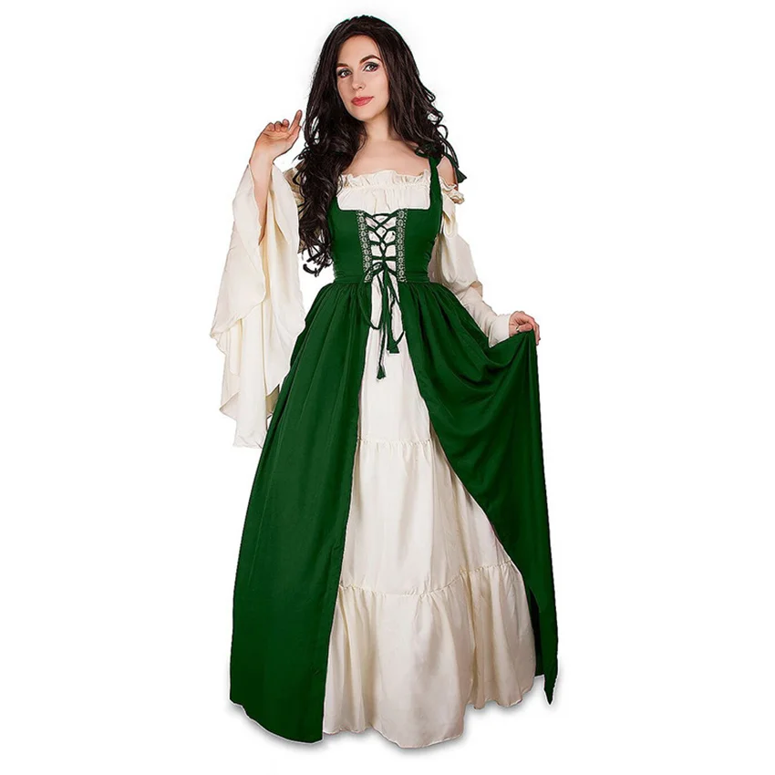 S-6Xl Medieval Dress Cosplay Halloween Costumes Women Palace Carnival Party Princess Female Victorian Robe