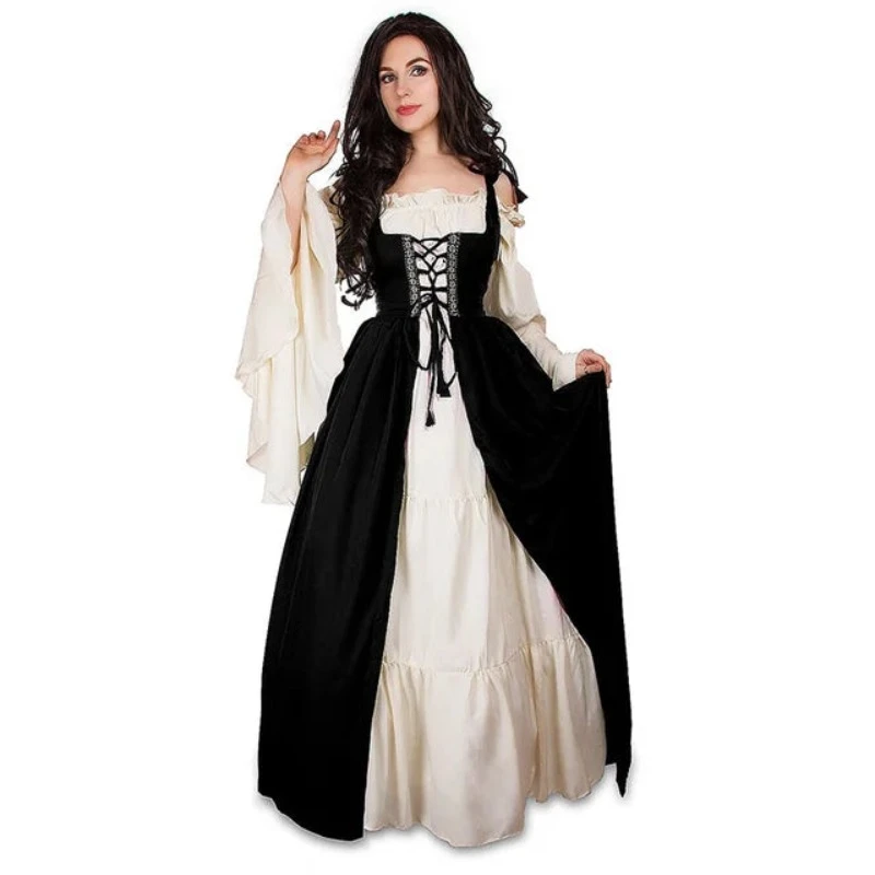 S-6Xl Medieval Dress Cosplay Halloween Costumes Women Palace Carnival Party Princess Female Victorian Robe