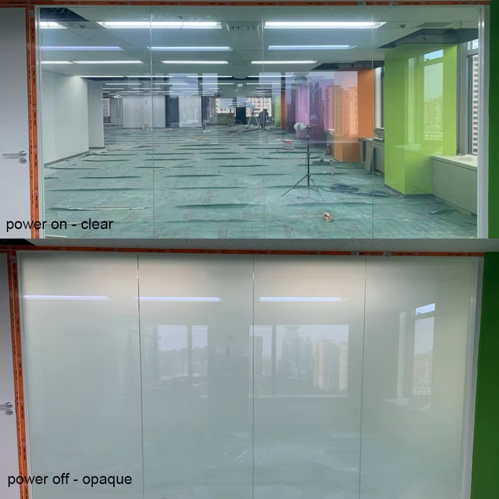 Smart Glass Film Privacy Self Adhesive Tint Customized Size Switchable Electronic Pdlc Sticky