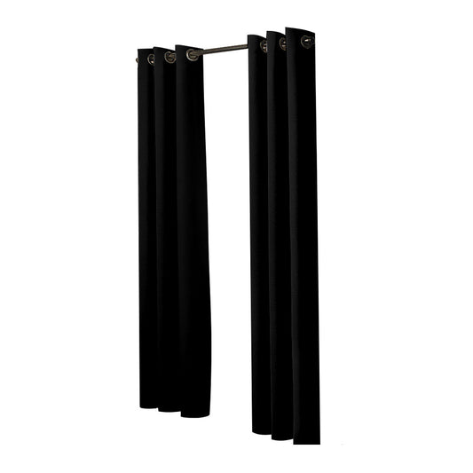 1 Sets of Sello 1 Sets Of 2X Blockout Curtains Panels 3 Layers Black 132 213Cm
