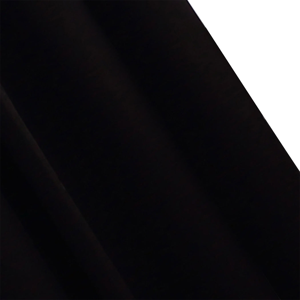 1 Sets of Sello 1 Sets Of 2X Blockout Curtains Panels 3 Layers Black 132 160Cm