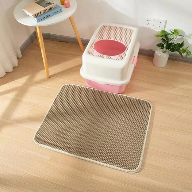 Waterproof Pet Cat Litter Mat Double Layer Box Non-Slip Sand Pad Washable Bed Clean Products