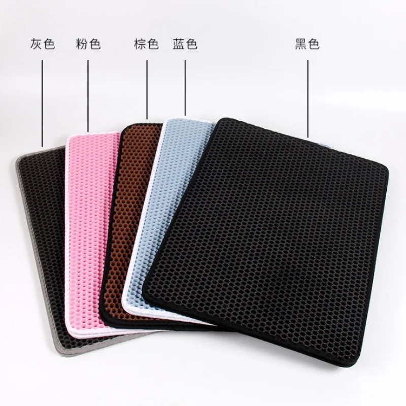Waterproof Pet Cat Litter Mat Double Layer Box Non-Slip Sand Pad Washable Bed Clean Products