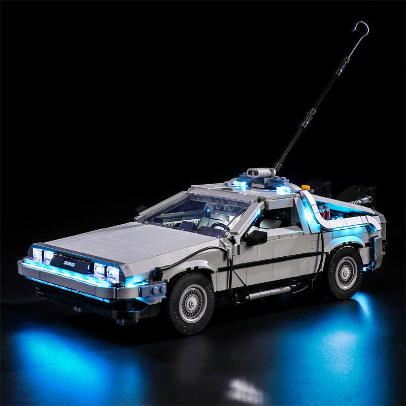 Compatible With Lego 10300 Back To The Future Time Machine Led Lighting Mechanical Assembly Building Blocks Toy Models