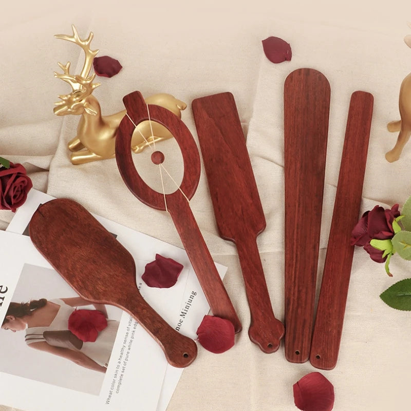 Erotic Spanking Paddle With Smooth Rosewood Flap Whip For Fetish Bdsm Fantasy Flogger Cosplay Slave Sex Toys