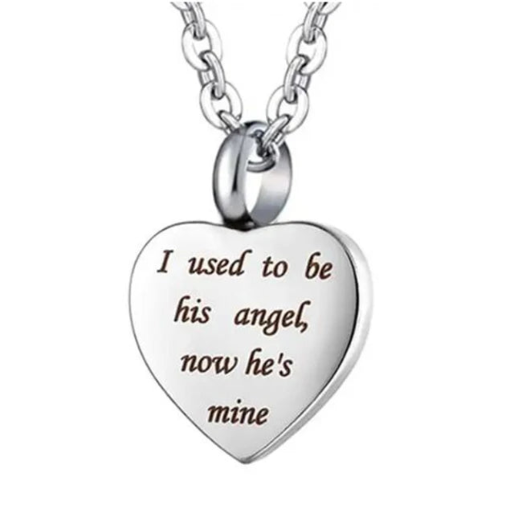Custom Stainless Steel Cremation Ash Jewelry Heart Urn Necklace Pendant Funnel Fill Kit