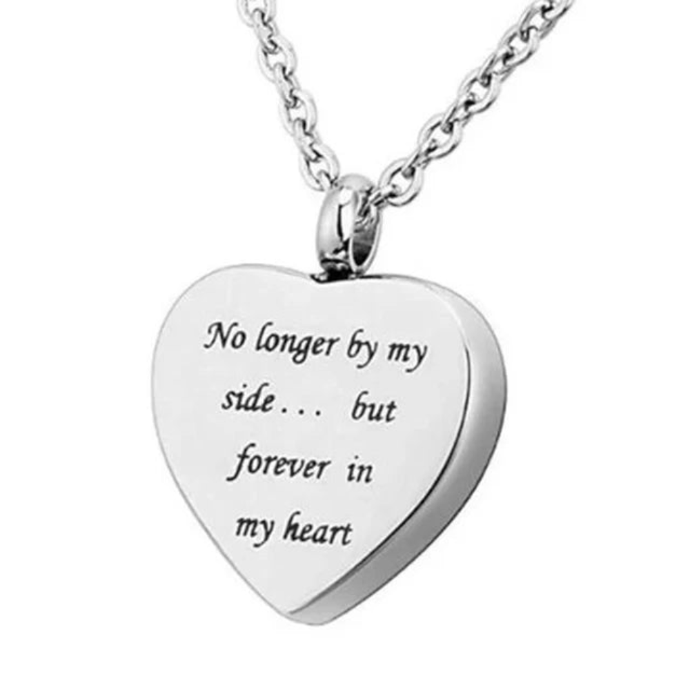 Custom Stainless Steel Cremation Ash Jewelry Heart Urn Necklace Pendant Funnel Fill Kit