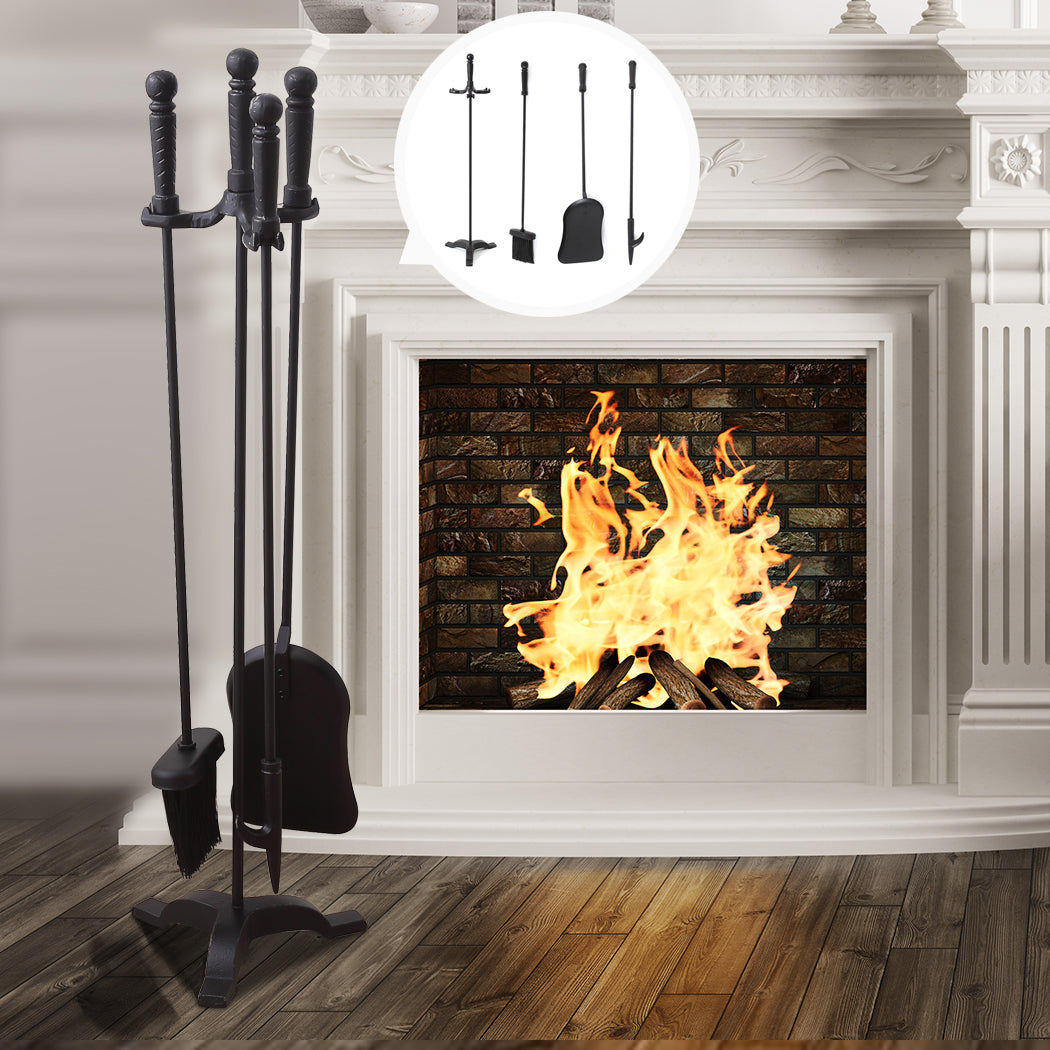 Traderight Fireplace Tool Set 4 Pc