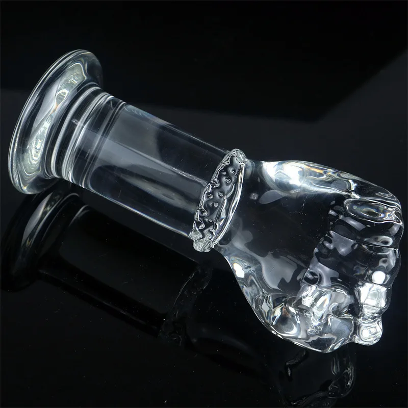 Super Huge Glass Simulation Fist Dildo Hand G-Spot Anal Plug Vaginal Masturbation Sex Toys
