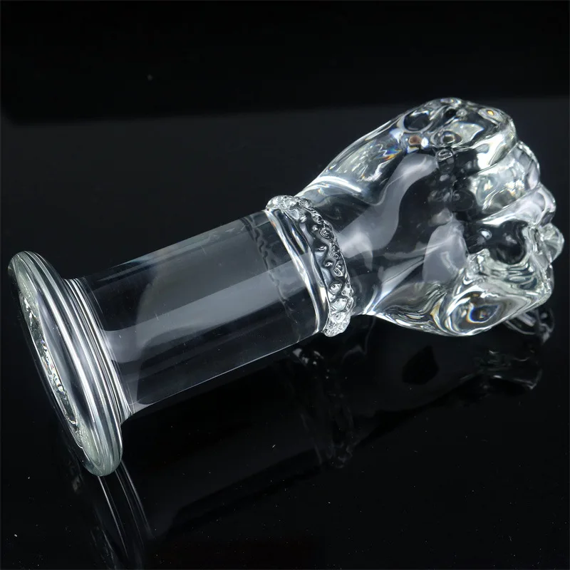 Super Huge Glass Simulation Fist Dildo Hand G-Spot Anal Plug Vaginal Masturbation Sex Toys