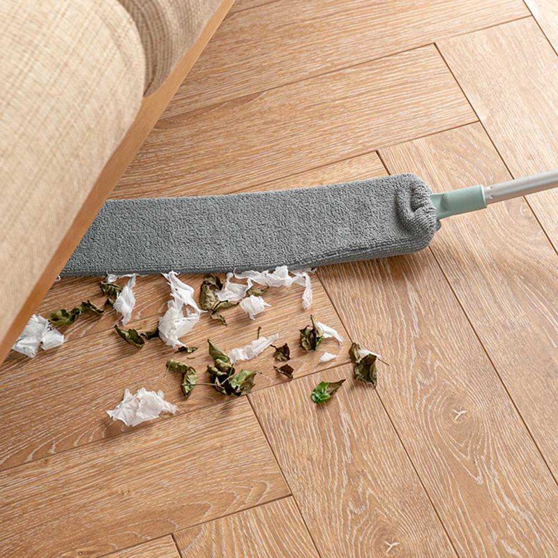 Bedside Dust Brush Long Handle Mop Sweep Magic Microfibre Duster