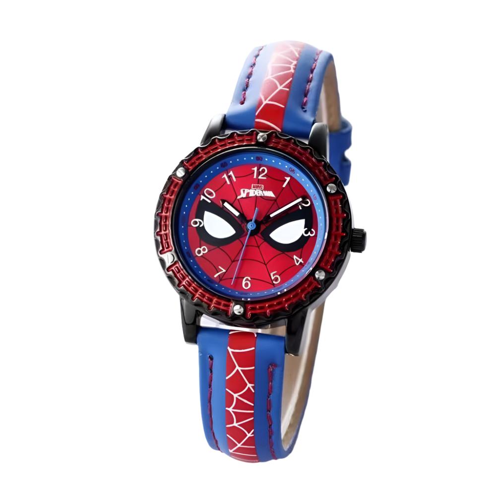 Children Spiderman Quartz Watch Luminous Pointer Boy's Wristwatch