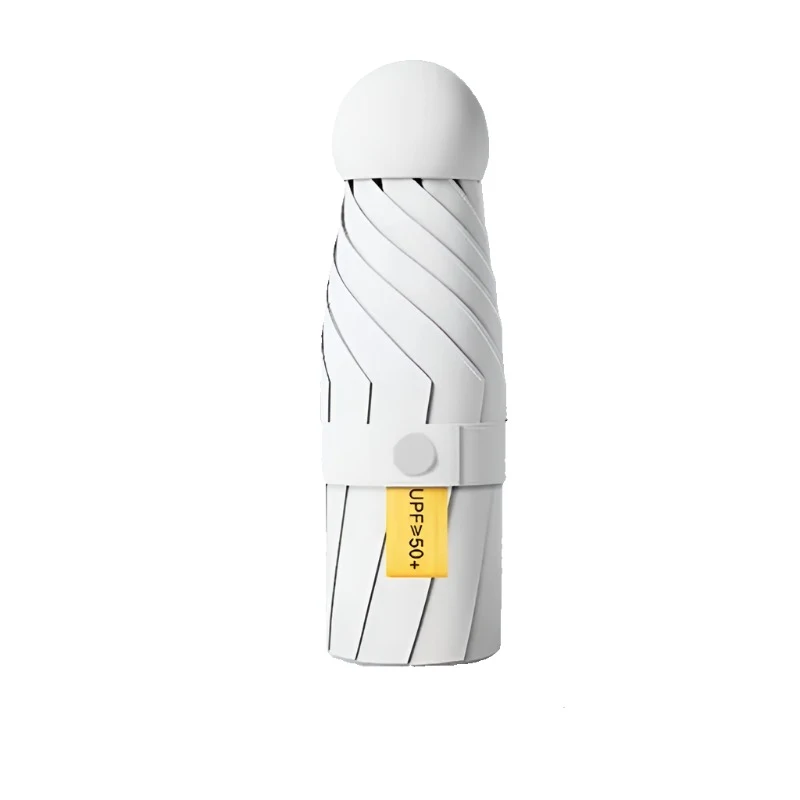 New Anti-Uv Enlarged Dual-Purpose Sun Umbrella Small Sunscreen Black Rubber Parasol Parag Mini Capsule