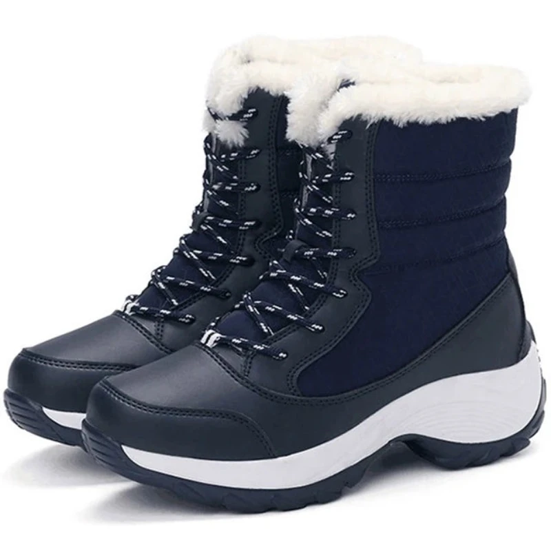 Women Boots Lightweight Ankle Platform Shoes For Heels Winter Botas Mujer Keep Warm Snow Female Botines