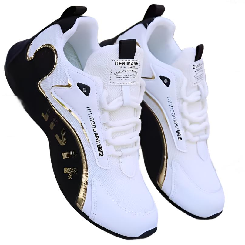 Fashion Colorblock Lace-Up Sneakers For Men Breathable Low-Top Dad Shoes Running Walking Sports