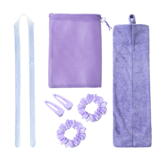 7 Piece Set Of Hair Gel Curler Express Kit Heatless Curly Sticks Long