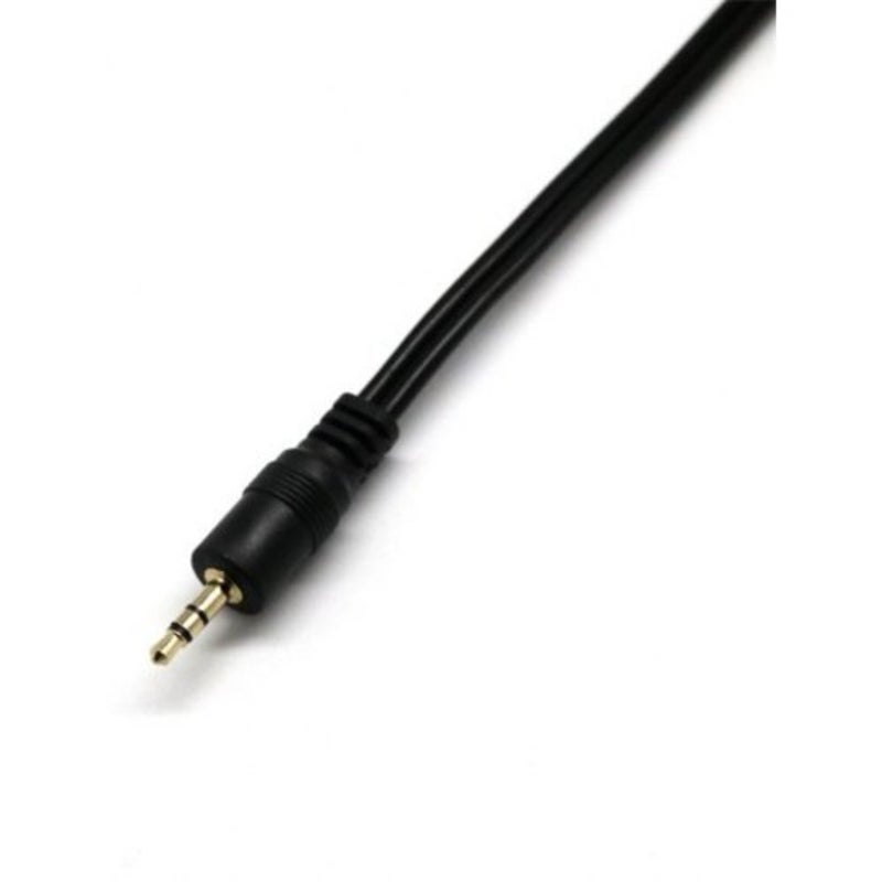 1.5M 3.5Mm Jack On Rca To Aux Connector Cables Black