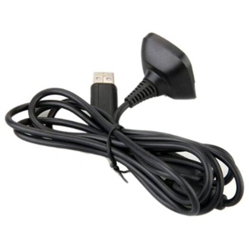1.5M Black Usb Charging Cable Cord Charger For Xbox 360 Wireless Game Controller