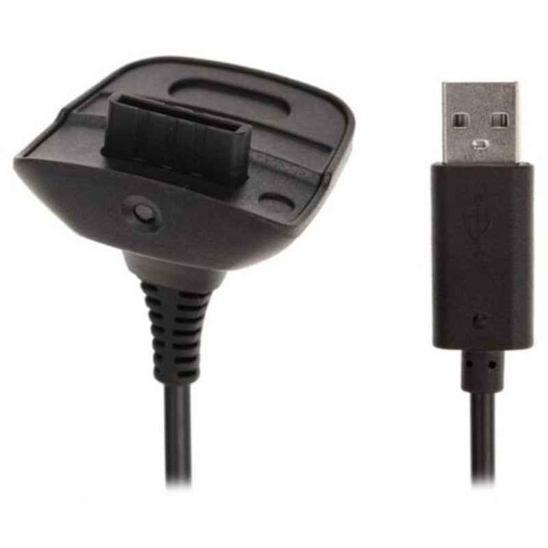 1.5M Black Usb Charging Cable Cord Charger For Xbox 360 Wireless Game Controller