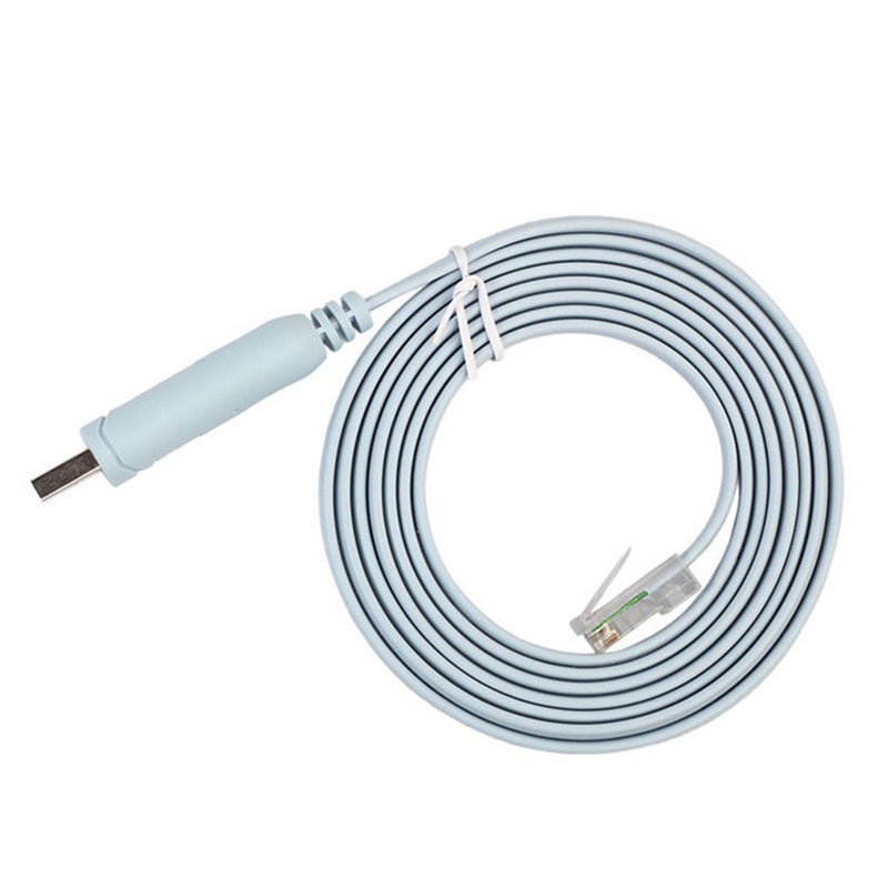 1.8M Usb To Rj45 For Cisco Console Cable Debug Line A7h5 H3c Hp Arba Huawei Router Rollover