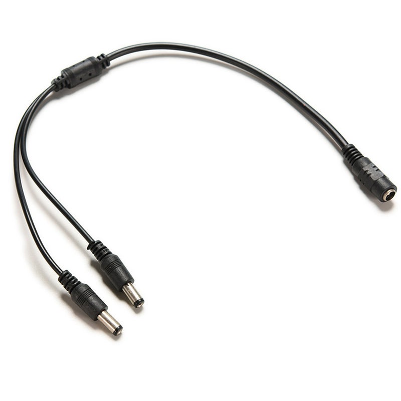 1 Female To 2 Male Dc 12V Power Supply Plug Connector Cable Y Splitter