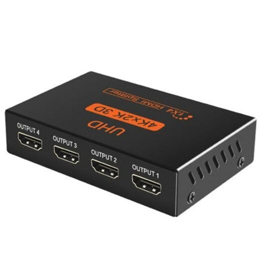 1 In 4 Hdmi Splitter Black