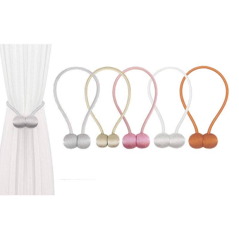 Curtains 1 Or 2 Pairs Of Clips Magnetic Ball Holdbacks Tiebacks Backs Buckle